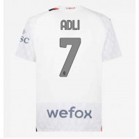 AC Milan Yacine Adli #7 Bortedrakt 2023-24 Kortermet